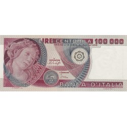 100000 LIre BOTTICELLI 20.6.1978 FDS